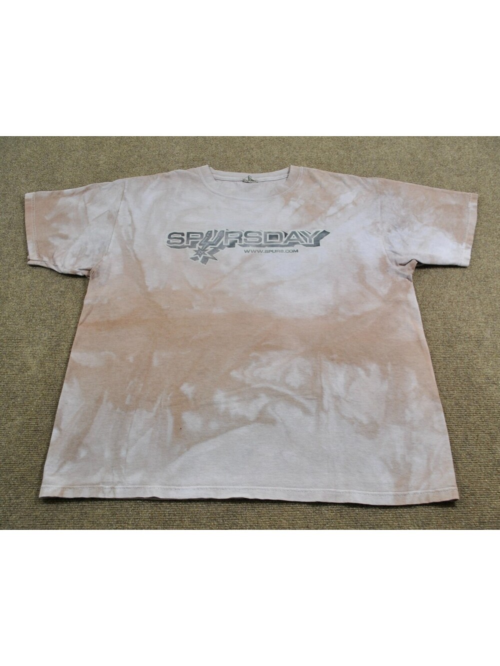 San Antonio Spurs NBA Basketball Dye Pattern Spursday Shirt Size X-Large